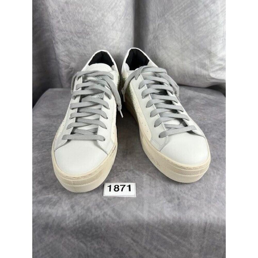 SOLD P448 "Thea" Sneaker in Galu w/Rhinestones (Cream/Gray) Sz US - 8.5, Eu - 39 - Picture 3 of 10